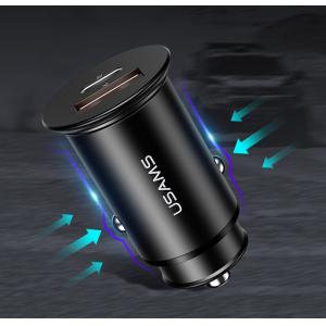 USAMS φορτιστής αυτοκινήτου C15, USB & type-C, 5A, μεταλλικός, μαύρος | eLabstore.gr USAMS φορτιστής αυτοκινήτου C15, USB & type-C, 5A, μεταλλικός, μαύρος | Αξεσουάρ κινητών | elabstore.gr