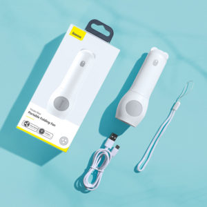 BASEUS φορητός ανεμιστήρας CXZD-A02, 2000mAh, λευκός | Οικιακές & Προσωπικές Συσκευές | elabstore.gr