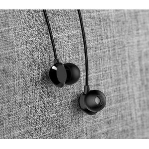 USAMS earphones με μικρόφωνο EP-28, 9mm, 3.5mm, 1.2m, μαύρα | Αξεσουάρ κινητών | elabstore.gr