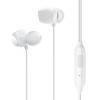 USAMS earphones με μικρόφωνο EP-28, 9mm, 3.5mm, 1.2m, λευκά | Αξεσουάρ κινητών | elabstore.gr