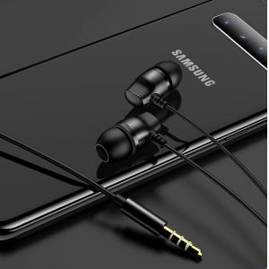USAMS earphones με μικρόφωνο EP-36, 10mm, 3.5mm, 1.2m, μαύρα | Αξεσουάρ κινητών | elabstore.gr