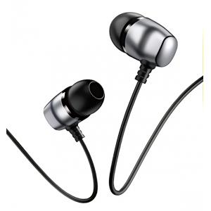 USAMS earphones με μικρόφωνο EP-36, 10mm, 3.5mm, 1.2m, γκρι | Αξεσουάρ κινητών | elabstore.gr