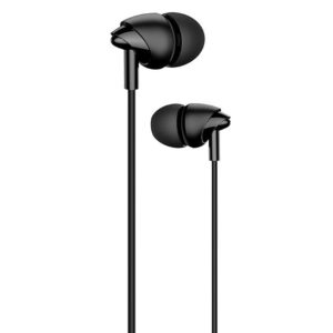 USAMS earphones με μικρόφωνο EP-39, 10mm, 1.2m, μαύρα | Αξεσουάρ κινητών | elabstore.gr