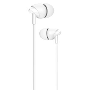 USAMS earphones με μικρόφωνο EP-39, 10mm, 1.2m, λευκά | Αξεσουάρ κινητών | elabstore.gr