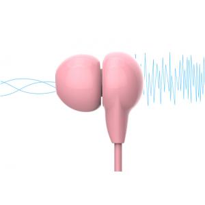 USAMS earphones με μικρόφωνο EP-9, 3.5mm, 9mm, 1.2m, ροζ | Αξεσουάρ κινητών | elabstore.gr