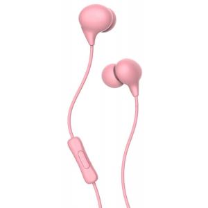 USAMS earphones με μικρόφωνο EP-9, 3.5mm, 9mm, 1.2m, ροζ | Αξεσουάρ κινητών | elabstore.gr