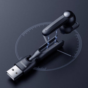 BASEUS bluetooth headset Enkok NGA05-01, μαγνητικό, μαύρο | Αξεσουάρ κινητών | elabstore.gr