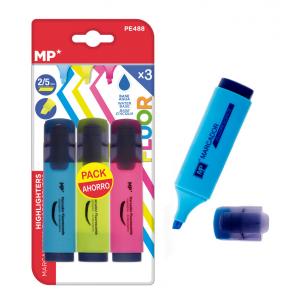 MP μαρκαδόρος υπογράμμισης PE488, πάχος μύτης 2-5mm, 3 χρώματα | Αναλώσιμα - Είδη Γραφείου | elabstore.gr