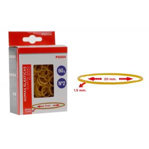 MP λαστιχάκια συσκευασίας PG004 σε κουτί, No2, 1.5x20mm, 60g | Αναλώσιμα - Είδη Γραφείου | elabstore.gr