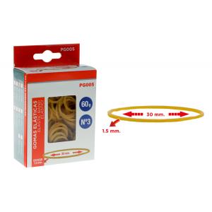 MP λαστιχάκια συσκευασίας PG005 σε κουτί, No3, 1.5x30mm, 60g | Αναλώσιμα - Είδη Γραφείου | elabstore.gr