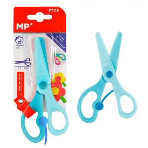 MP παιδικό ψαλίδι χαρτιού PT119, πλαστικό, 13.5cm, μπλε | Αναλώσιμα - Είδη Γραφείου | elabstore.gr