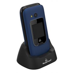 POWERTECH Κινητό Τηλέφωνο Sentry Dual, 2 οθόνες, SOS Call, φακός, μπλε | Mobile Συσκευές | elabstore.gr