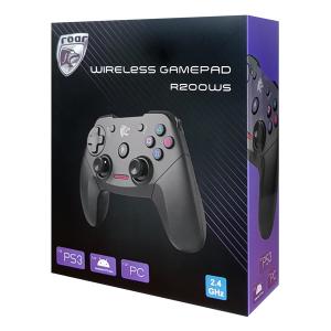 ROAR ασύρματο gamepad R200WS, με vibration, PC, PS3 & Android TV box | Συνοδευτικά PC | elabstore.gr