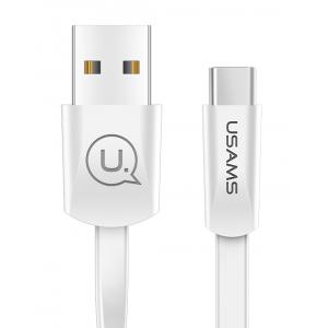 USAMS Καλώδιο USB σε Type-C US-SJ200, 1.2m, λευκό | Αξεσουάρ κινητών | elabstore.gr