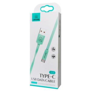 USAMS Καλώδιο USB σε Type-C US-SJ200, 1.2m, πράσινο | Αξεσουάρ κινητών | elabstore.gr