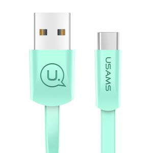 USAMS Καλώδιο USB σε Type-C US-SJ200, 1.2m, πράσινο | Αξεσουάρ κινητών | elabstore.gr