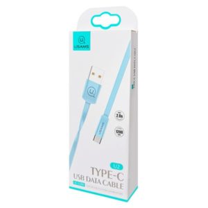 USAMS Καλώδιο USB σε Type-C US-SJ200, 1.2m, μπλε | Αξεσουάρ κινητών | elabstore.gr