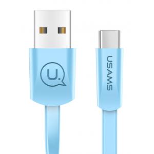 USAMS Καλώδιο USB σε Type-C US-SJ200, 1.2m, μπλε | Αξεσουάρ κινητών | elabstore.gr