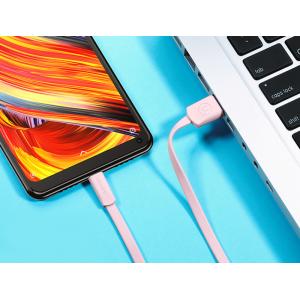 USAMS Καλώδιο USB σε Type-C US-SJ200, 1.2m, ροζ | Αξεσουάρ κινητών | elabstore.gr