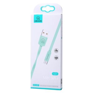USAMS Καλώδιο USB σε Micro USB US-SJ201, 1.2m, πράσινο | eLabstore.gr USAMS Καλώδιο USB σε Micro USB US-SJ201, 1.2m, πράσινο | Αξεσουάρ κινητών | elabstore.gr
