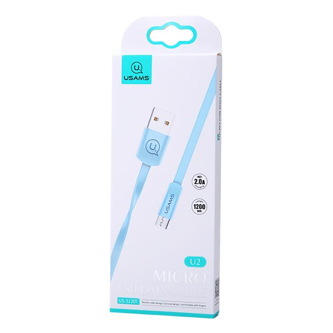 USAMS Καλώδιο USB σε Micro USB US-SJ201, 1.2m, μπλε | eLabstore.gr USAMS Καλώδιο USB σε Micro USB US-SJ201, 1.2m, μπλε | Αξεσουάρ κινητών | elabstore.gr