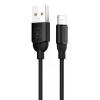 USAMS Καλώδιο USB σε Lightning US-SJ245, Ice-Cream, 1m, μαύρο | Αξεσουάρ κινητών | elabstore.gr