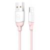 USAMS Καλώδιο USB σε Lightning US-SJ245, Ice-Cream, 1m, ροζ | Αξεσουάρ κινητών | elabstore.gr