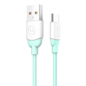 USAMS Καλώδιο USB σε Type-C US-SJ246, Ice-Cream , 1m, πράσινο | Αξεσουάρ κινητών | elabstore.gr