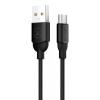 USAMS Καλώδιο USB σε Micro USB US-SJ247, Ice-Cream , 1m, μαύρο | Αξεσουάρ κινητών | elabstore.gr
