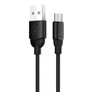 USAMS Καλώδιο USB σε Micro USB US-SJ247, Ice-Cream , 1m, μαύρο | Αξεσουάρ κινητών | elabstore.gr