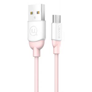 USAMS Καλώδιο USB σε Micro USB US-SJ247, Ice-Cream , 1m, ροζ | Αξεσουάρ κινητών | elabstore.gr
