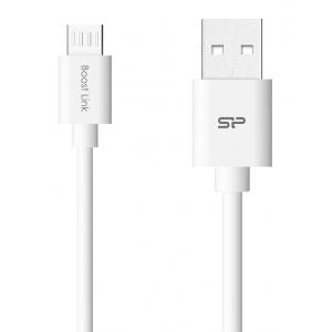 SILICON POWER καλώδιο USB σε Micro USB LK10AB, 2.4A, QC 3.0, 1m, μαύρο | Αξεσουάρ κινητών | elabstore.gr