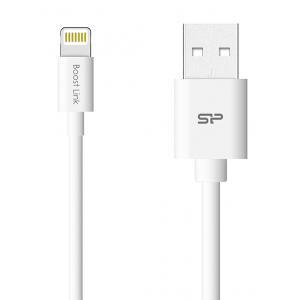 SILICON POWER καλώδιο USB σε Lightning LK10AL, 2.4A, QC 3.0, 1m, μαύρο | Αξεσουάρ κινητών | elabstore.gr