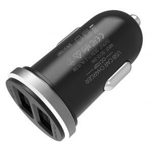 SILICON POWER φορτιστής αυτοκινήτου CC102P, 2x USB, 2.1A, μαύρος | Αξεσουάρ κινητών | elabstore.gr
