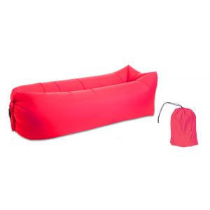 Φουσκωτό στρώμα lazy bag TMV-0026 με τσάντα μεταφοράς, 230x70cm, κόκκινο | Οικιακές & Προσωπικές Συσκευές | elabstore.gr