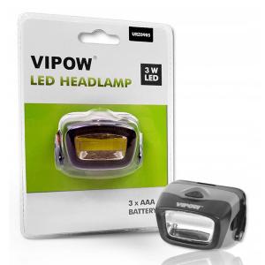 VIPOW φακός κεφαλής URZ0905, 3W, 120 lumens, μαύρος | eLabstore.gr VIPOW φακός κεφαλής URZ0905, 3W, 120 lumens, μαύρος | Φωτισμός | elabstore.gr