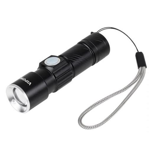 VIPOW φακός URZ0914 με ζουμ, 3W 120 lumen, μεταλλικός, μαύρος | eLabstore.gr VIPOW φακός URZ0914 με ζουμ, 3W 120 lumen, μεταλλικός, μαύρος | Φωτισμός | elabstore.gr