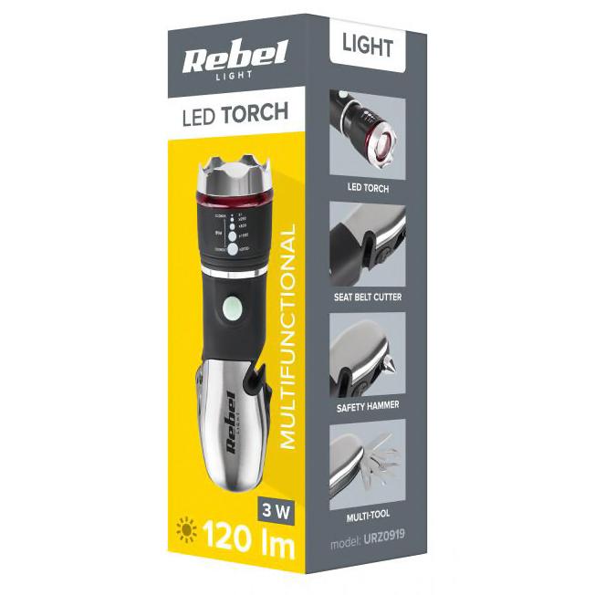 REBEL φακός & πολυεργαλείο URZ0919, για αυτοκίνητο | eLabstore.gr REBEL φακός & πολυεργαλείο URZ0919, για αυτοκίνητο | Φωτισμός | elabstore.gr