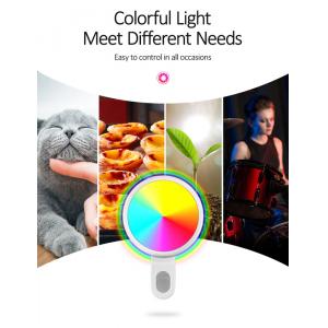 USAMS LED προβολέας για selfie, RGB led, 300mAh, λευκός | Αξεσουάρ κινητών | elabstore.gr