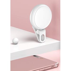 USAMS LED προβολέας για selfie, RGB led, 300mAh, λευκός | Αξεσουάρ κινητών | elabstore.gr