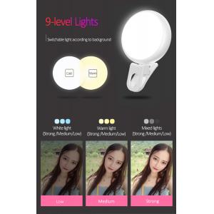 USAMS LED προβολέας για selfie, RGB led, 300mAh, λευκός | Αξεσουάρ κινητών | elabstore.gr