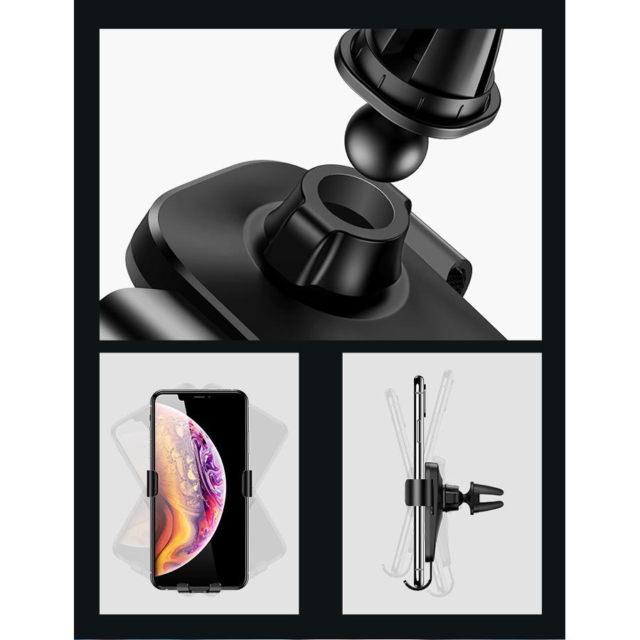 USAMS βάση αεραγωγού αυτοκινήτου Gravity Car Mount US-ZJ052, μαύρη | eLabstore.gr USAMS βάση αεραγωγού αυτοκινήτου Gravity Car Mount US-ZJ052, μαύρη | Αξεσουάρ κινητών | elabstore.gr
