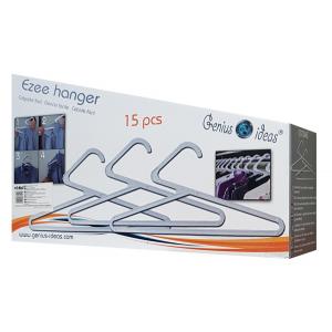 GENIUS IDEAS κρεμάστρες ρούχων 037045, λευκές, 15τμχ | Οικιακές & Προσωπικές Συσκευές | elabstore.gr
