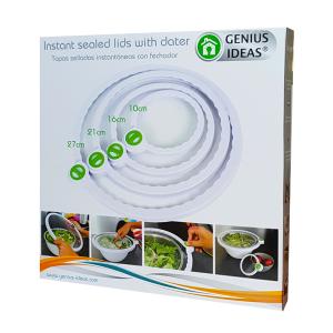 GENIUS IDEAS σετ καπακιών για δοχεία τροφίμων 041802, 4τμχ | eLabstore.gr