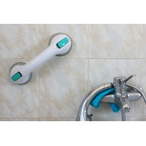 WELLYS χειρολαβή με βεντούζες 134565, λευκό-γκρι | Οικιακές & Προσωπικές Συσκευές | elabstore.gr