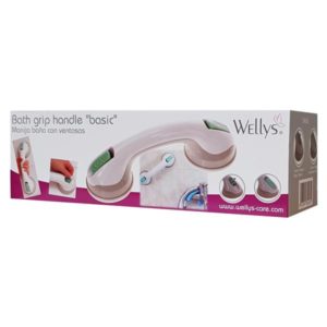 WELLYS χειρολαβή με βεντούζες 134565, λευκό-γκρι | Οικιακές & Προσωπικές Συσκευές | elabstore.gr