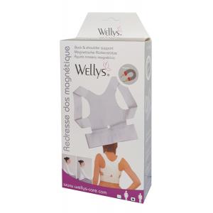 WELLYS μαγνητική ζώνη πλάτης 161140-41, 12 μαγνήτες, λευκή | Οικιακές & Προσωπικές Συσκευές | elabstore.gr
