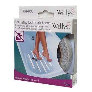 WELLYS αντιολισθητική ταινία μπανιέρας 164480, λευκή, 2cm x 5m | Αναλώσιμα - Είδη Γραφείου | elabstore.gr