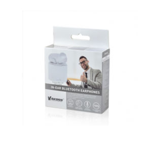 Ακουστικό In-ear Bluetooth earphones w/Docking Station Λευκό Vakoss SK-830BW | Περιφερειακά | elabstore.gr