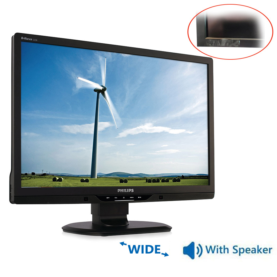 Used Monitor (Α-) 220B2 TFT/Philips/22"/1680x1050/wide/Black/With Speakers/D-SUB & DVI-D & USB Hub | eLabstore.gr Used Monitor (Α-) 220B2 TFT/Philips/22"/1680x1050/wide/Black/With Speakers/D-SUB & DVI-D & USB Hub | ELABSTORE.GR